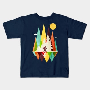 Bigfoot Mountain Kids T-Shirt